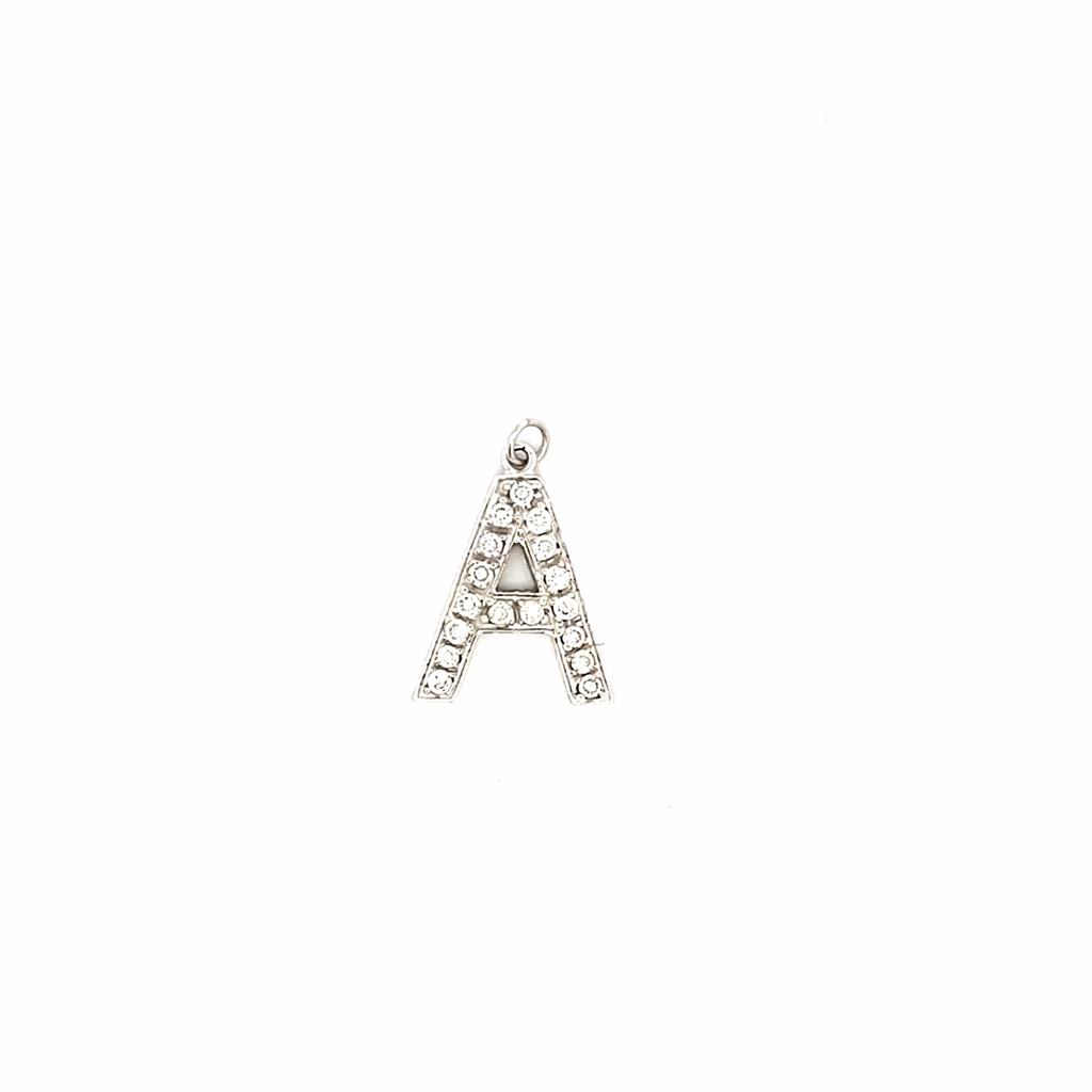 Ciondolo in oro bianco e diamanti (M2610)