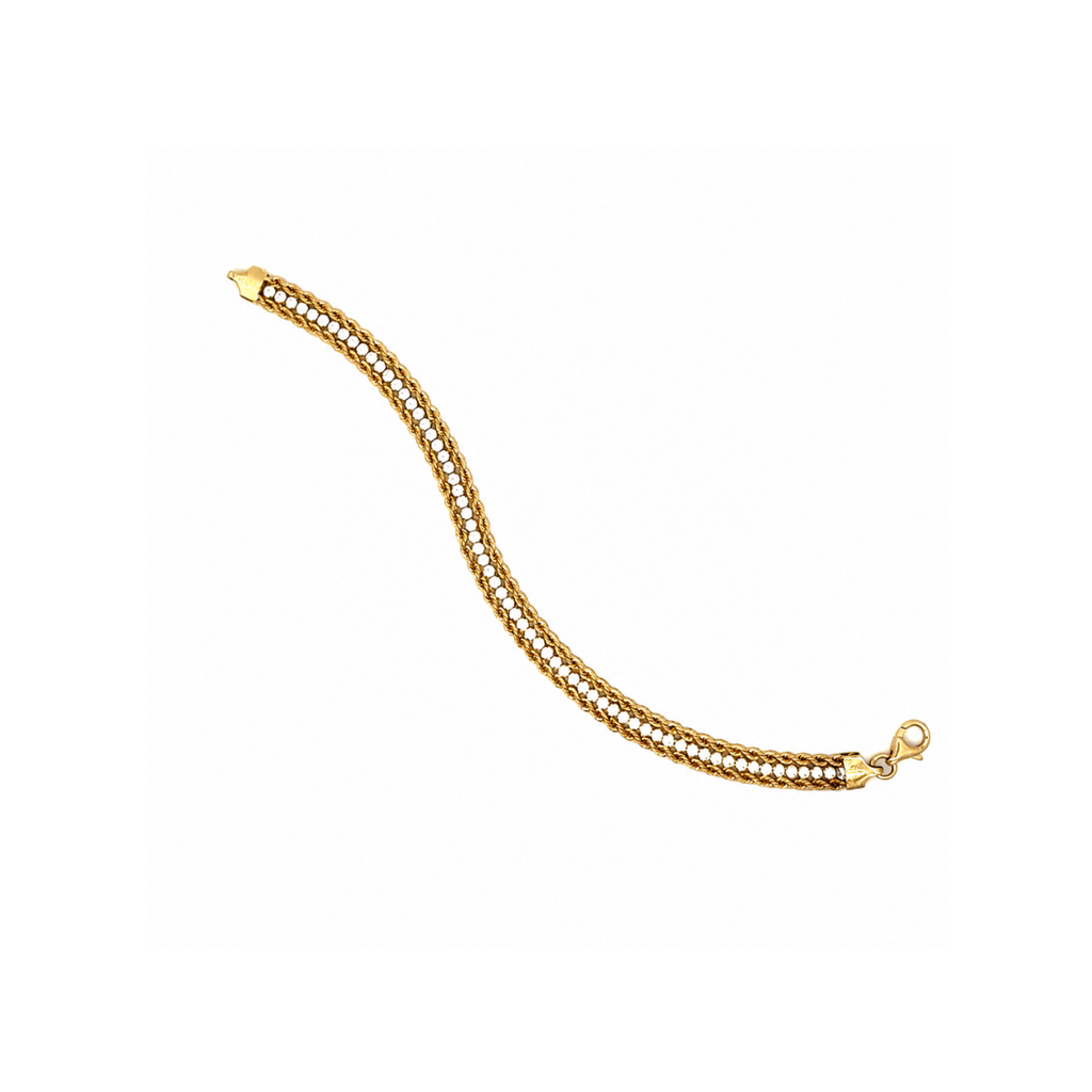 Bracciale in oro giallo e zirconi (2125)