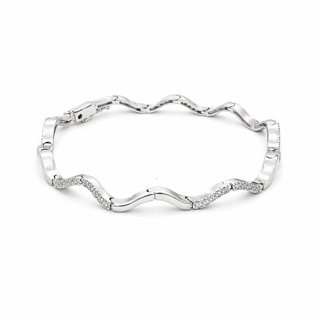 Bracciale in oro bianco e diamanti (2042)