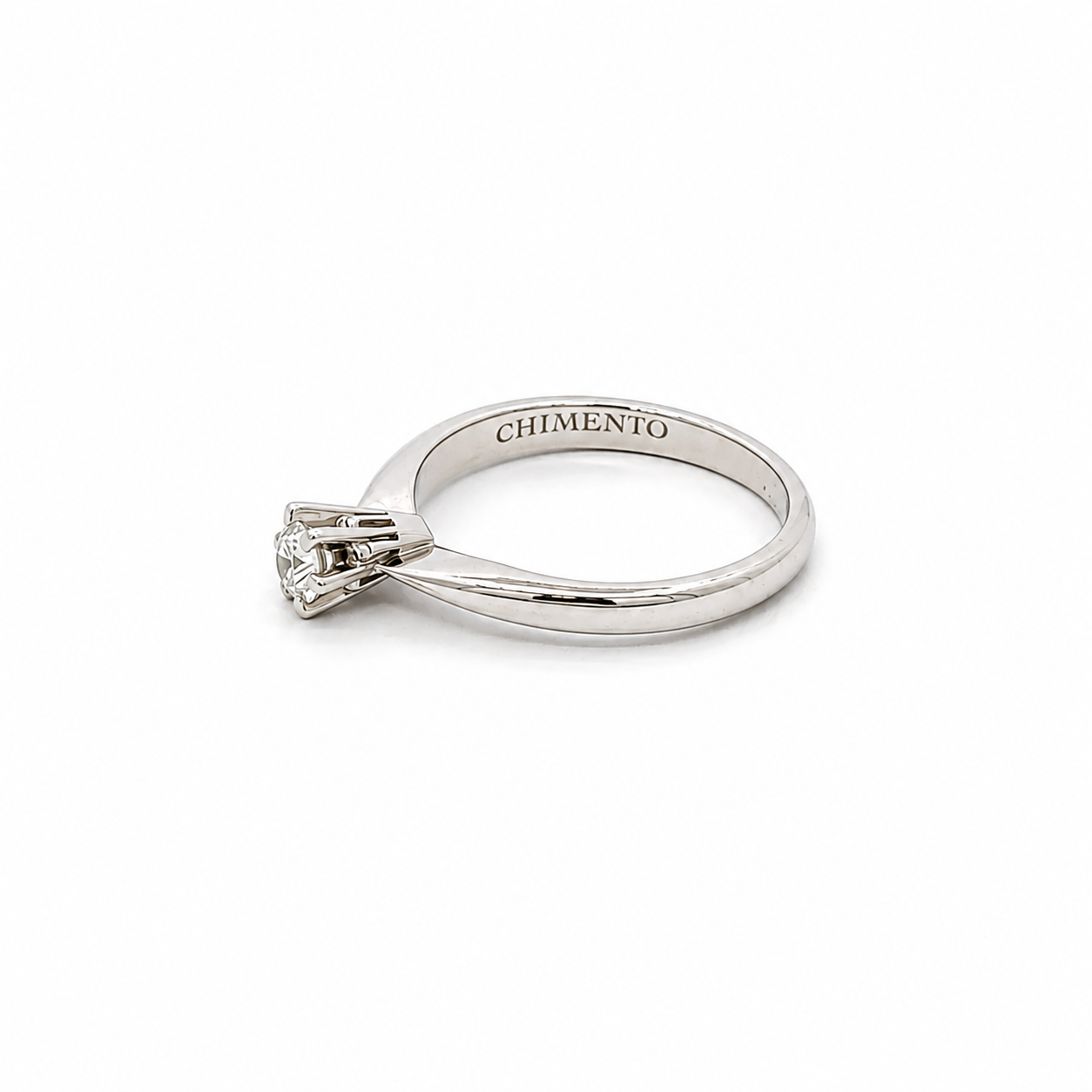 Anello solitario Chimento in oro bianco (2150)