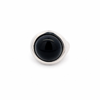 Anello Labriola in oro bianco e onice