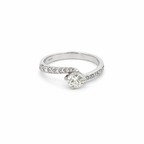 Anello contrarié in oro bianco e diamanti (1935)