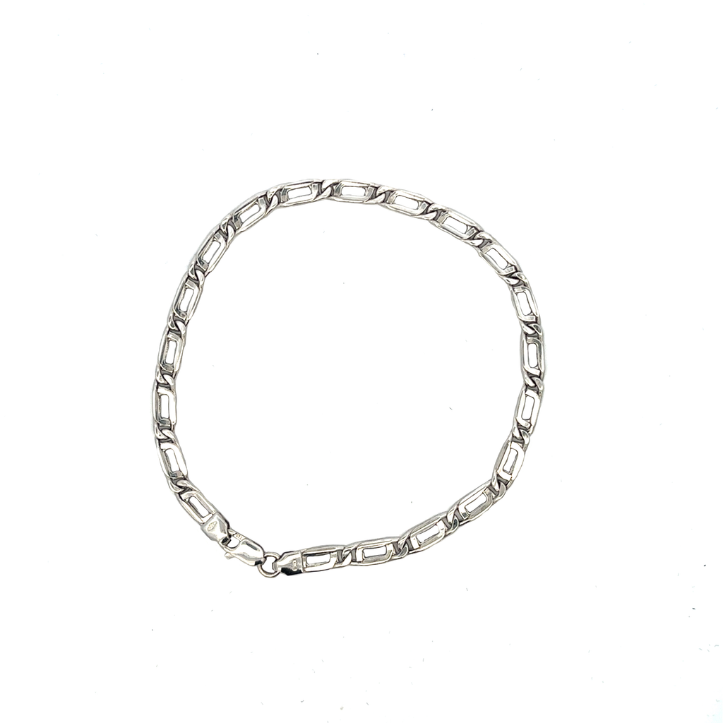Bracciale a maglie in oro bianco (1431)