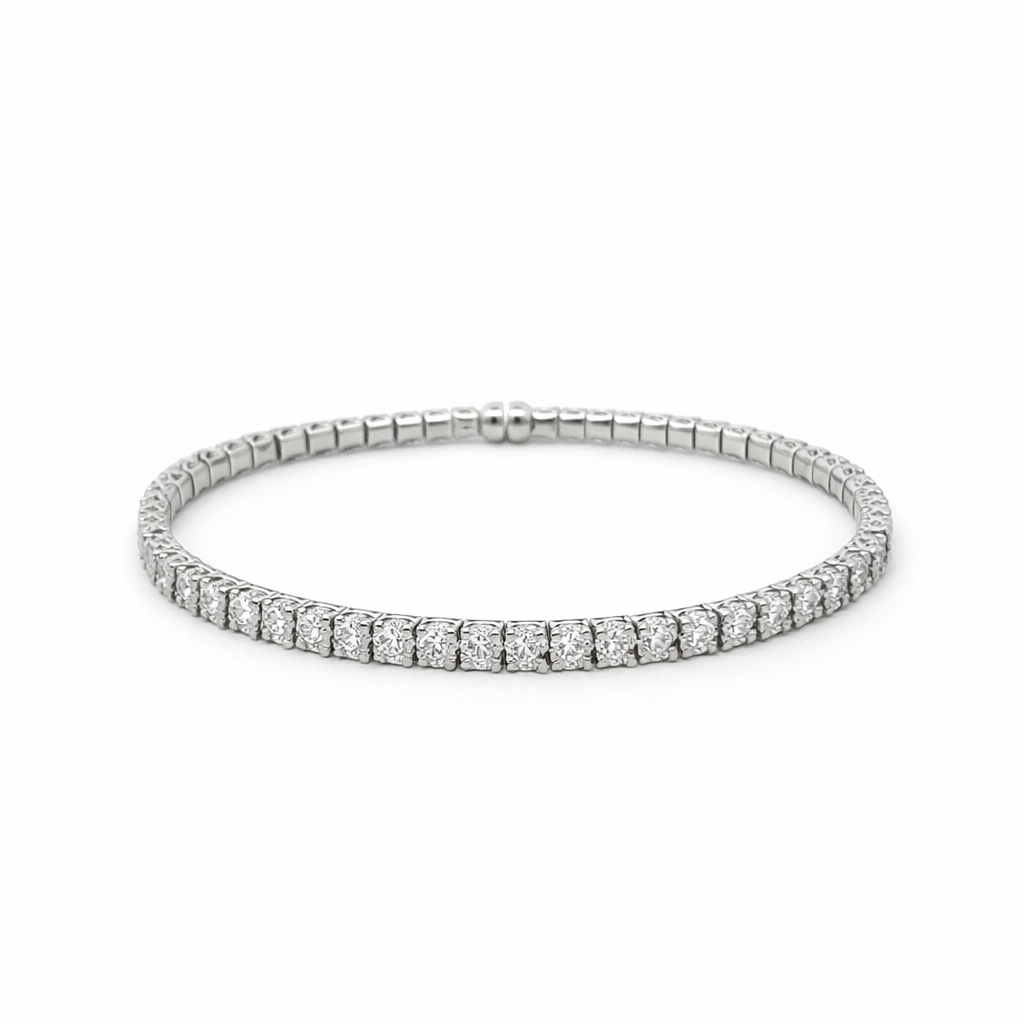 Bracciale in oro bianco semirigido (1955)