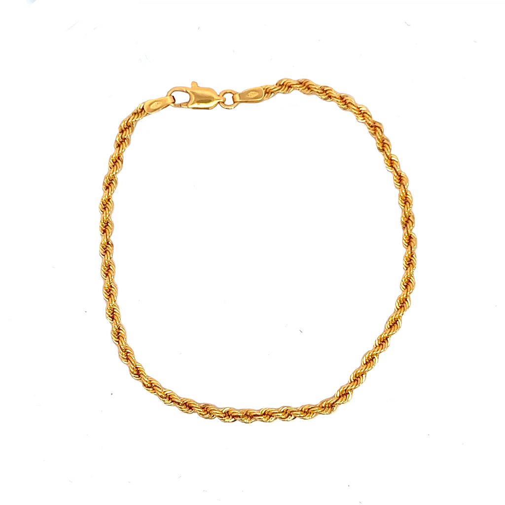 Bracciale in oro giallo torchon (1780)