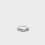 Anello vera in oro bianco e diamanti (2212)