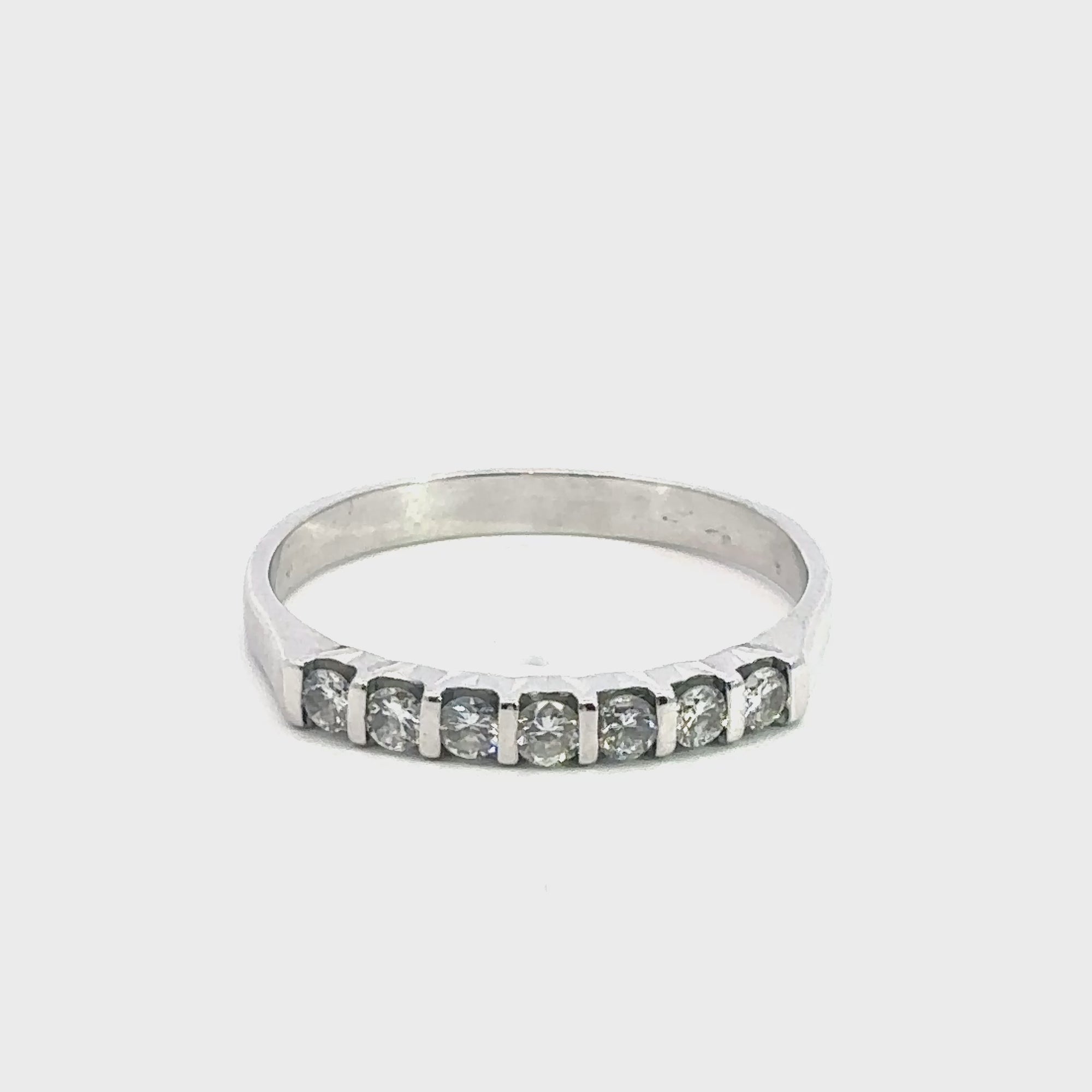 Anello veretta oro bianco (1384)