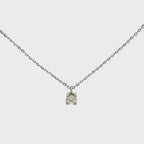 Collana punto luce in oro bianco (M006)
